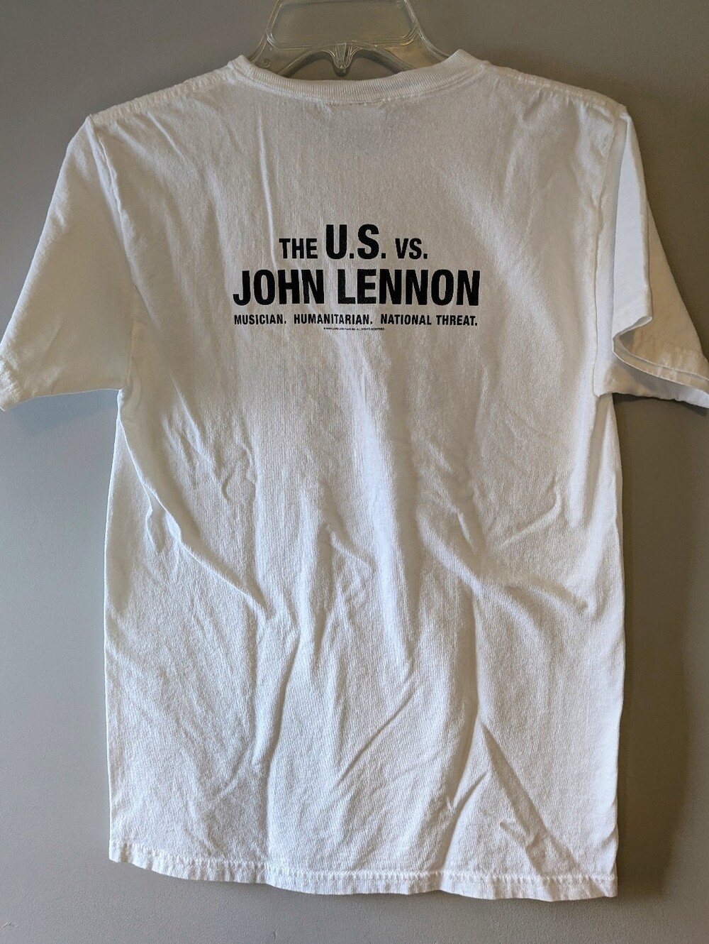 White John Lennon Graphic Tee - "WAR IS OVER! If You Want It" Sz.  S - Picture 2 of 5